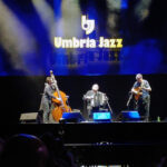 Richard Galliano con Adrien Moignard alla chitarra e Diego Imbert al contrabbasso all'Arena Santa Giuliana di Perugia per Umbria Jazz 2024